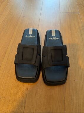 Sam Edelman Black Platform Slide Sandals | EU 37 | US 6.5-7
